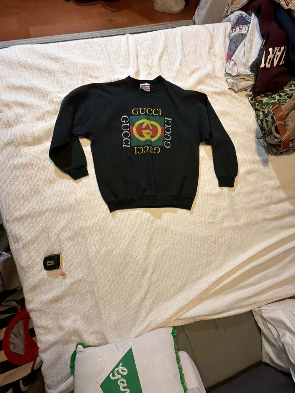 Vintage Hanes Ultimate Cotton Printpro Gucci Graphic Crewneck Sweatshirt Large